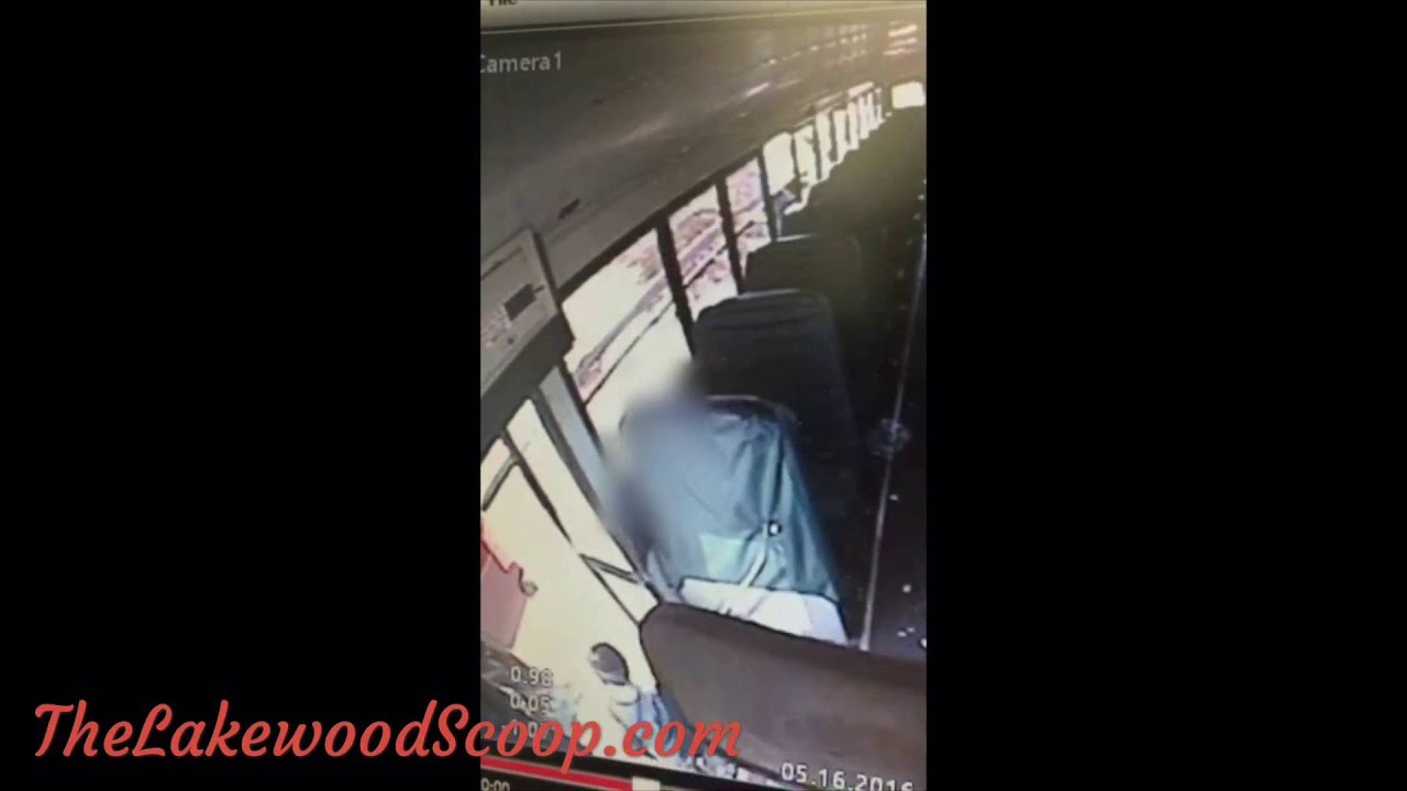 Child nearly struck getting off school bus