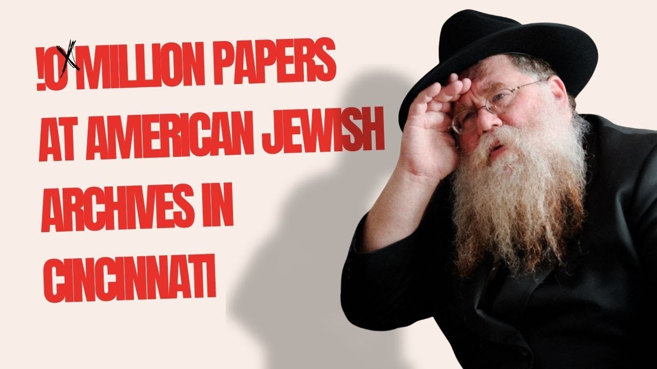 10 million papers of Jewish scholars at American Jewish Archives - Cincinnati - RC Dalfin 92624