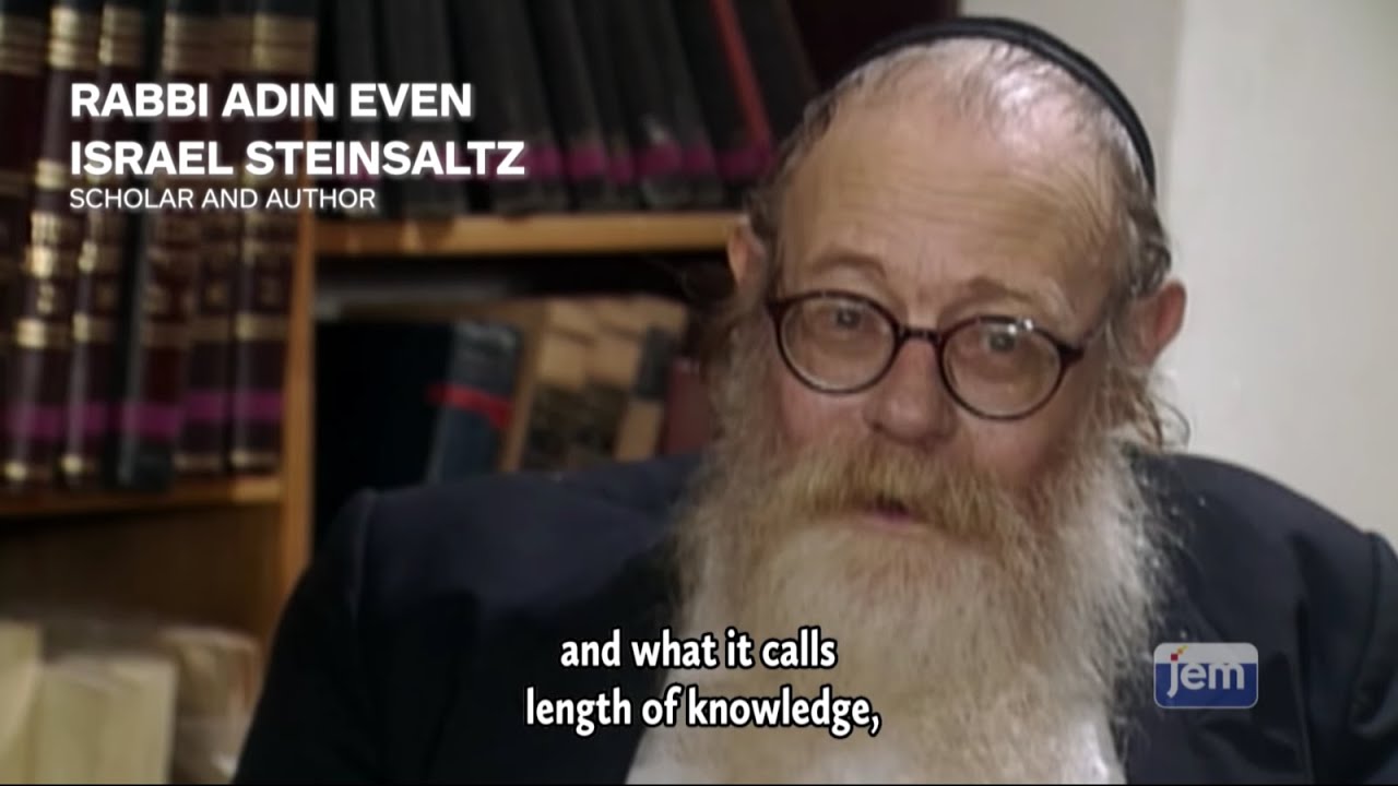 New Film: A Conversation with Rabbi Even-Israel (Steinsaltz), 1993