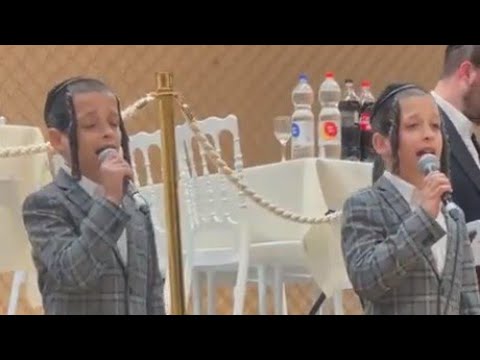 Jewish Twin Brothers Singing At An Event, In A Very Sweet Way