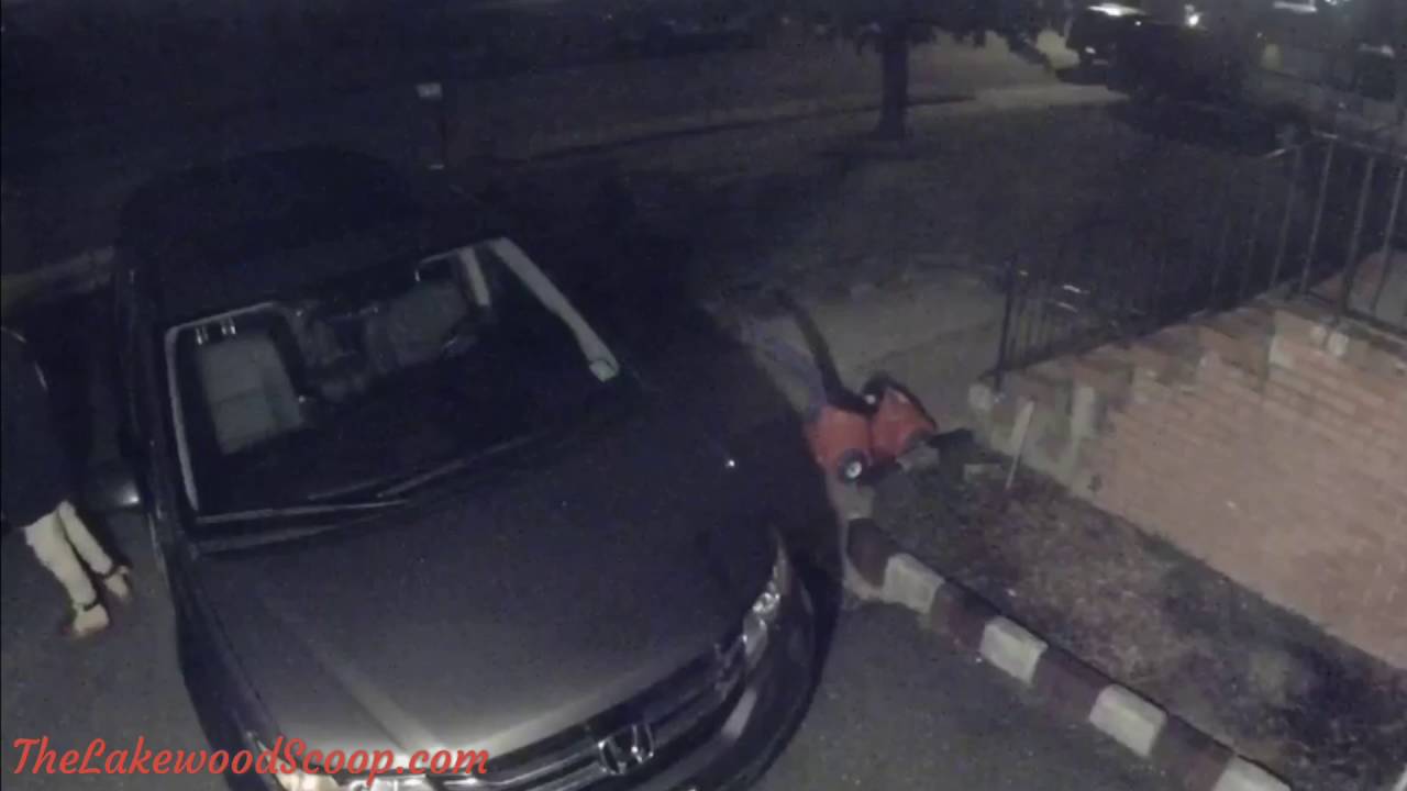 Vehicle burglar caught on video in Lakewood