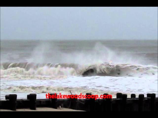 Surfing At Point Pleasant Beach After Hurricane Irene Strong Waves