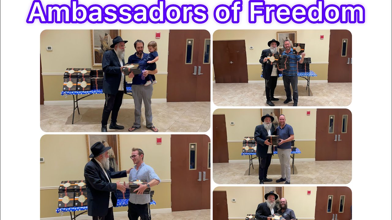 Hercenberg Mitzvah Mission Ambassador of Freedom Matzah Campaign Chabad Lubavitch Southwest Florida