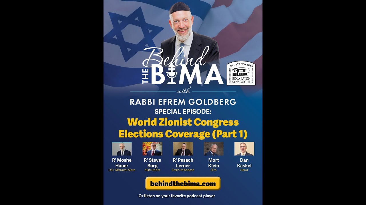 World Zionist Congress Elections Coverage - Part 1 (Behind the Bima #176)