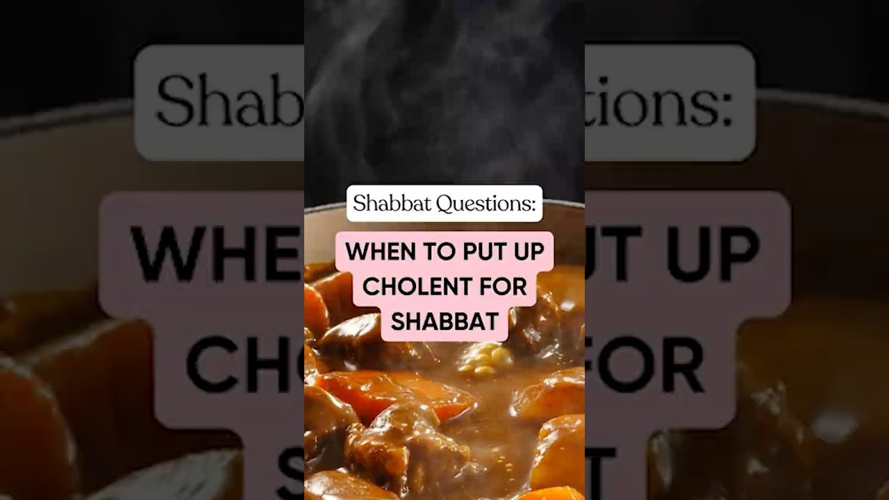 What’s the right time to put up your cholent on Friday?