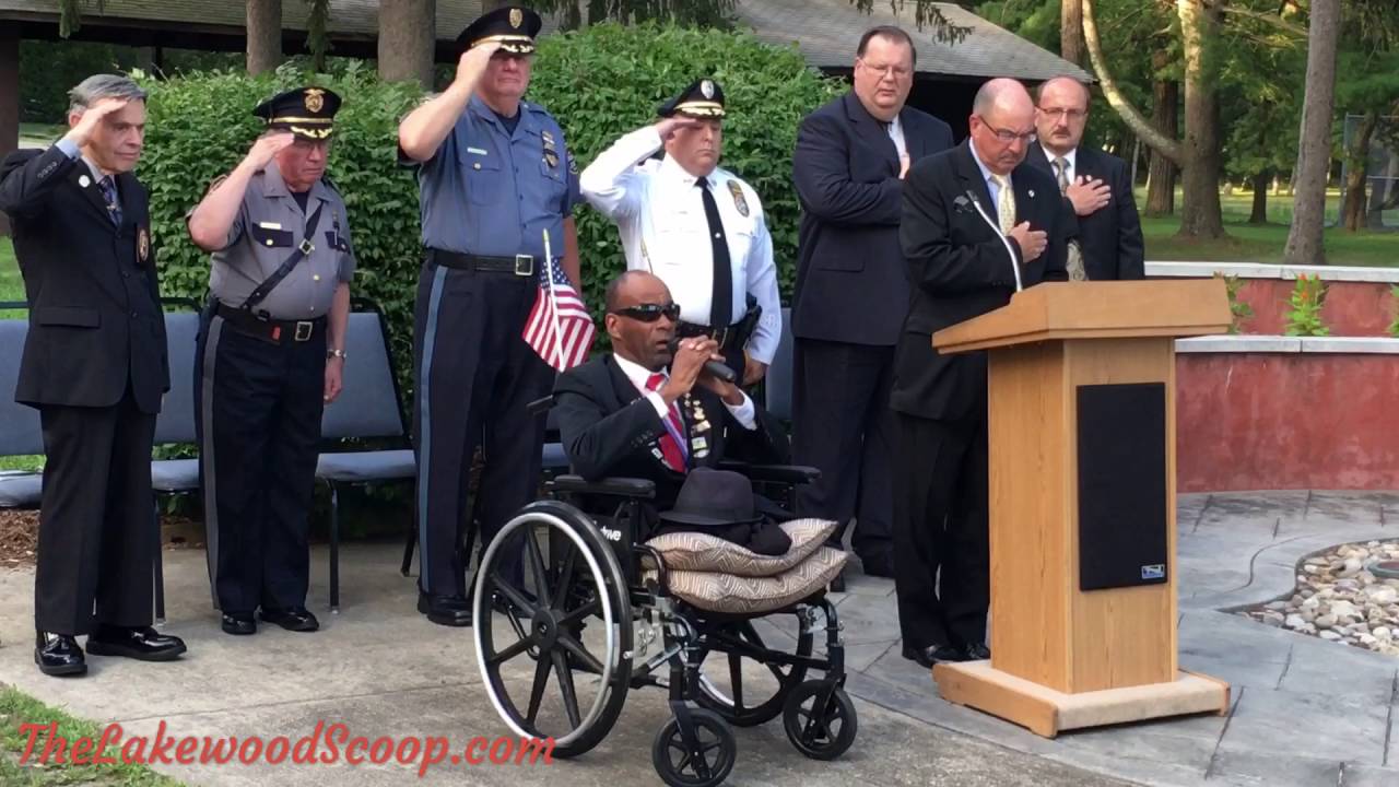 Wreath Laying Ceremony at O.C. Police Academy in Lakewood for fallen Dallas officers