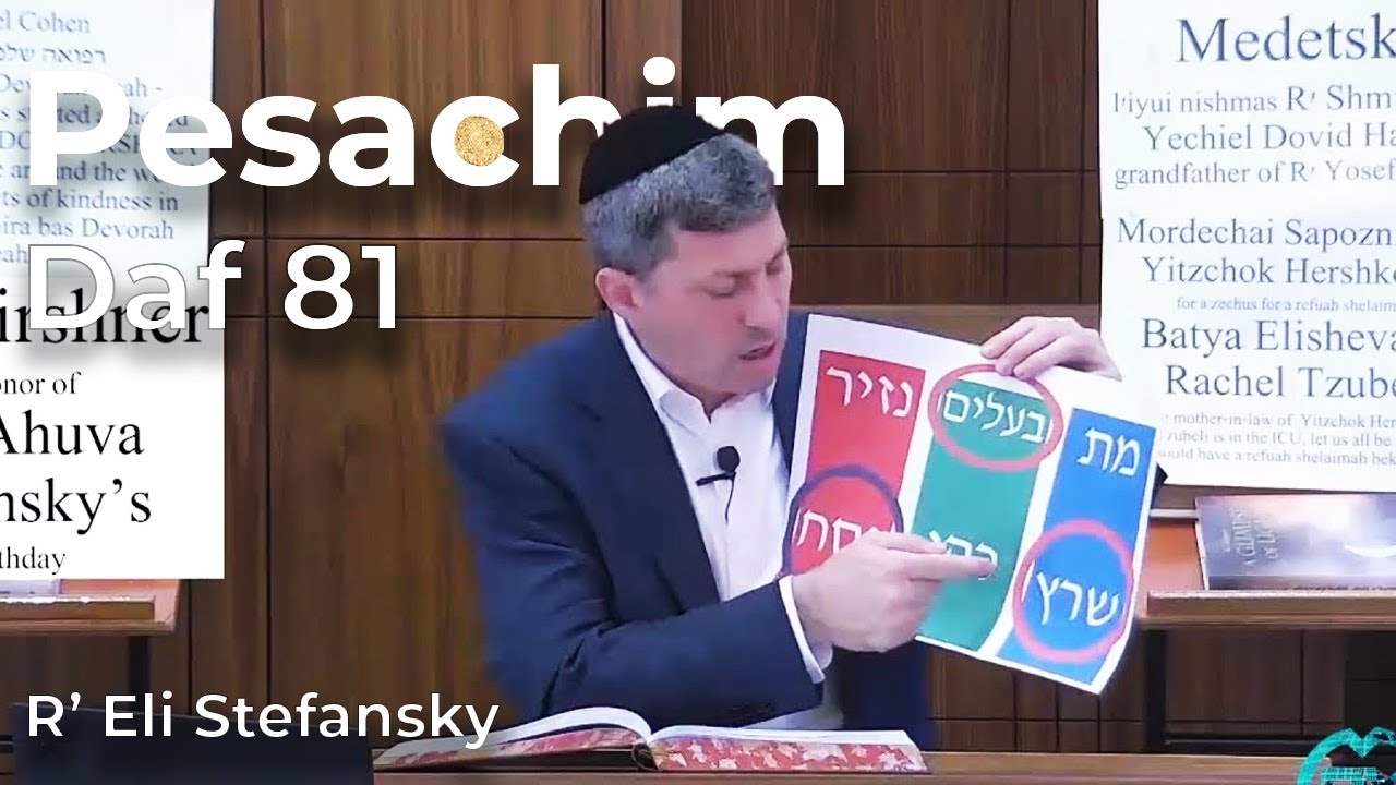 Daf Yomi Pesachim Daf 81 by R’ Eli Stefansky