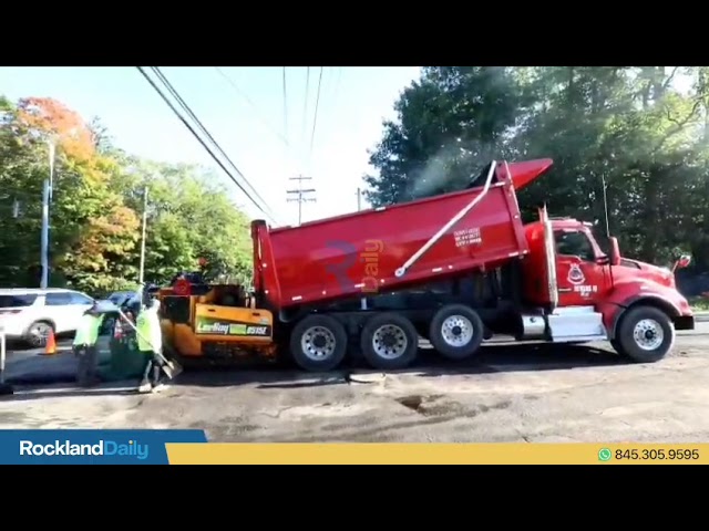 Paving on Washington Avenue in New Square