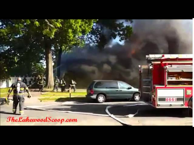 Fully Engulfed Structure Fire Glen Avenue Lakewood NJ TLS
