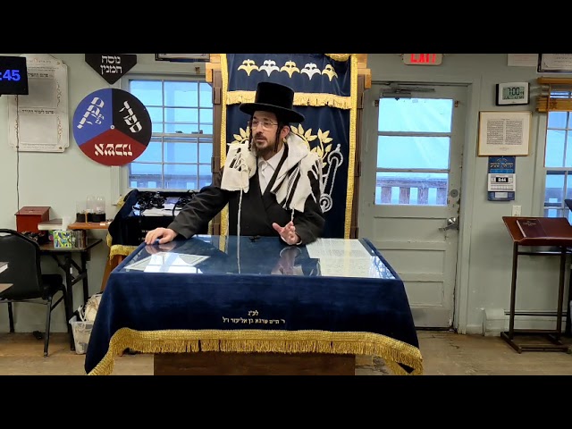 מה עשה מרדכי דבר ראשון ומה אחר כך???? - Daily Yiddish Shiur by Rav Benzion Sneh Feb 26