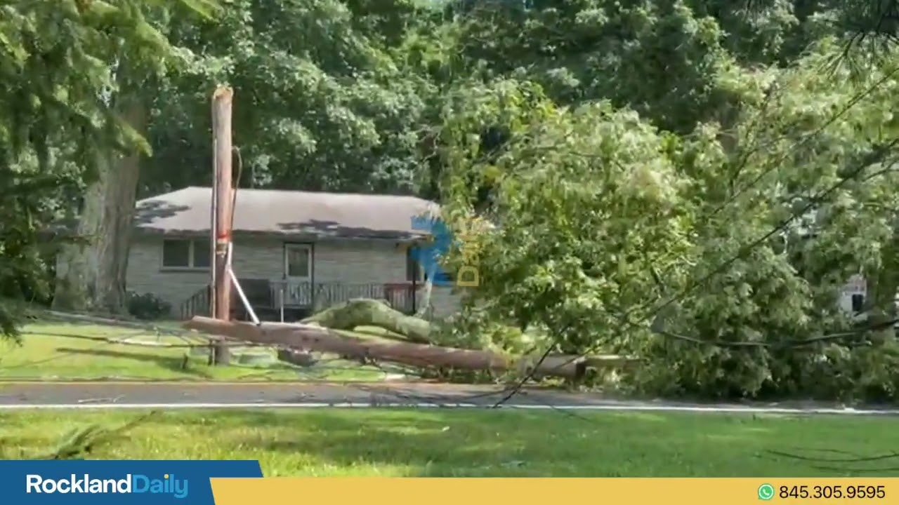 Tree Falls On Truck And Causes Power Outage In Montebello