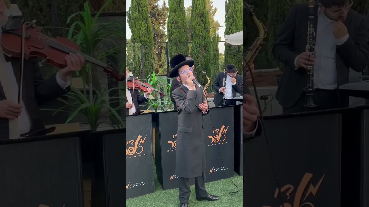 נער הפלא בנצי קלצקין עם התזמורת של מנדי סופר