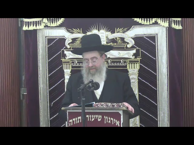 שיעור כללי בהלכות ישיבת סוכה - ר' ישראל דוד הארפענעס שליט"א