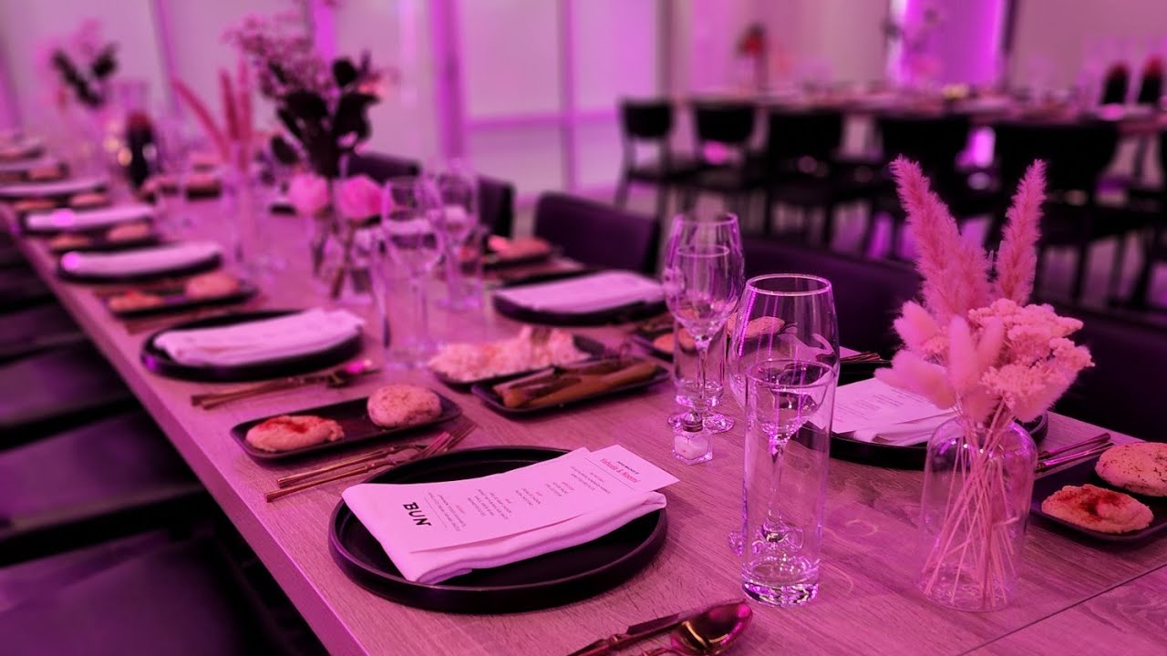check out the party room at Bun Burger Kitchen