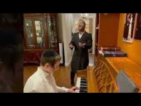 Father And Son: Yanky Lemmer Singing With His Son On The Piano