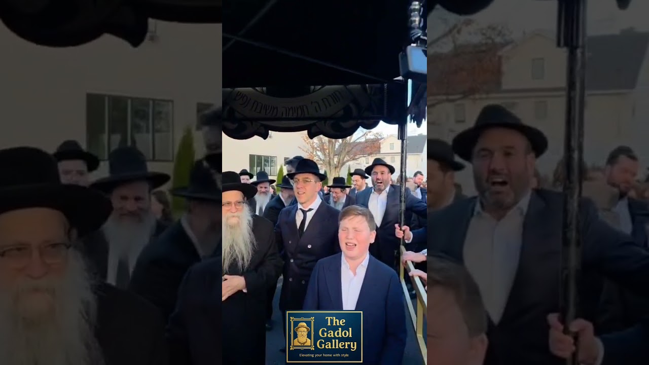 Rav Yerucham Olshin & Rav Noach Witty at a Hachnosas Sefer Torah in Lakewood