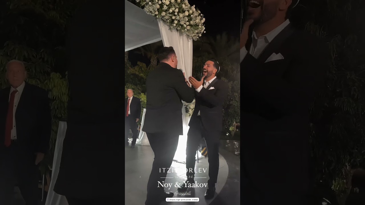 איזה חתן אלוף 👑 #ברכת_המלאכים #itzikorlev #chuppa #wedding #חופה #איציקאורלב #miami #israel #חתןכלה