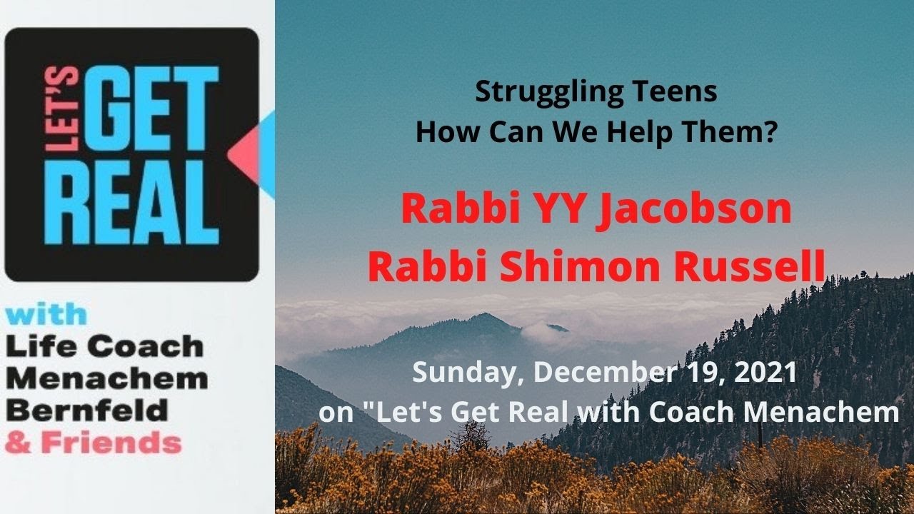 Rabbi YY Jacobson & Rabbi Shimon Russell, LCSW  "Why are so Many Teenagers Struggling Today"