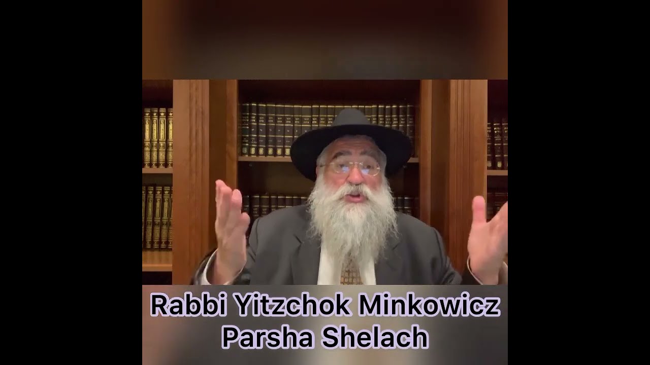 Rabbi Minkowicz Weekly Torah Lesson Parsha Shelach