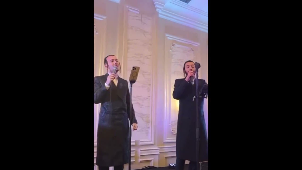 Chaim Horowitz and Shmuel Dovid Landau with Nuchem Weinberger