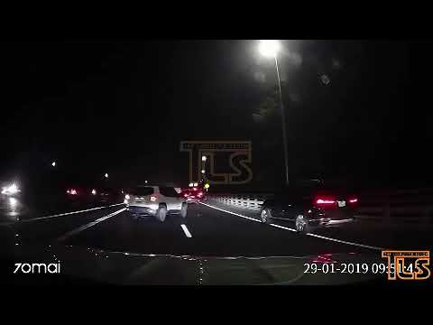Dashcam video of multi vehicle accident on GSP