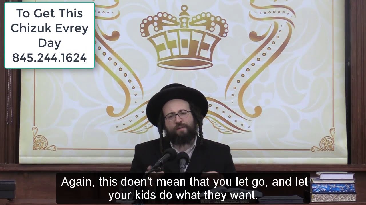 Rabbi Yoel Roth - The difference between stern and nasty to your child