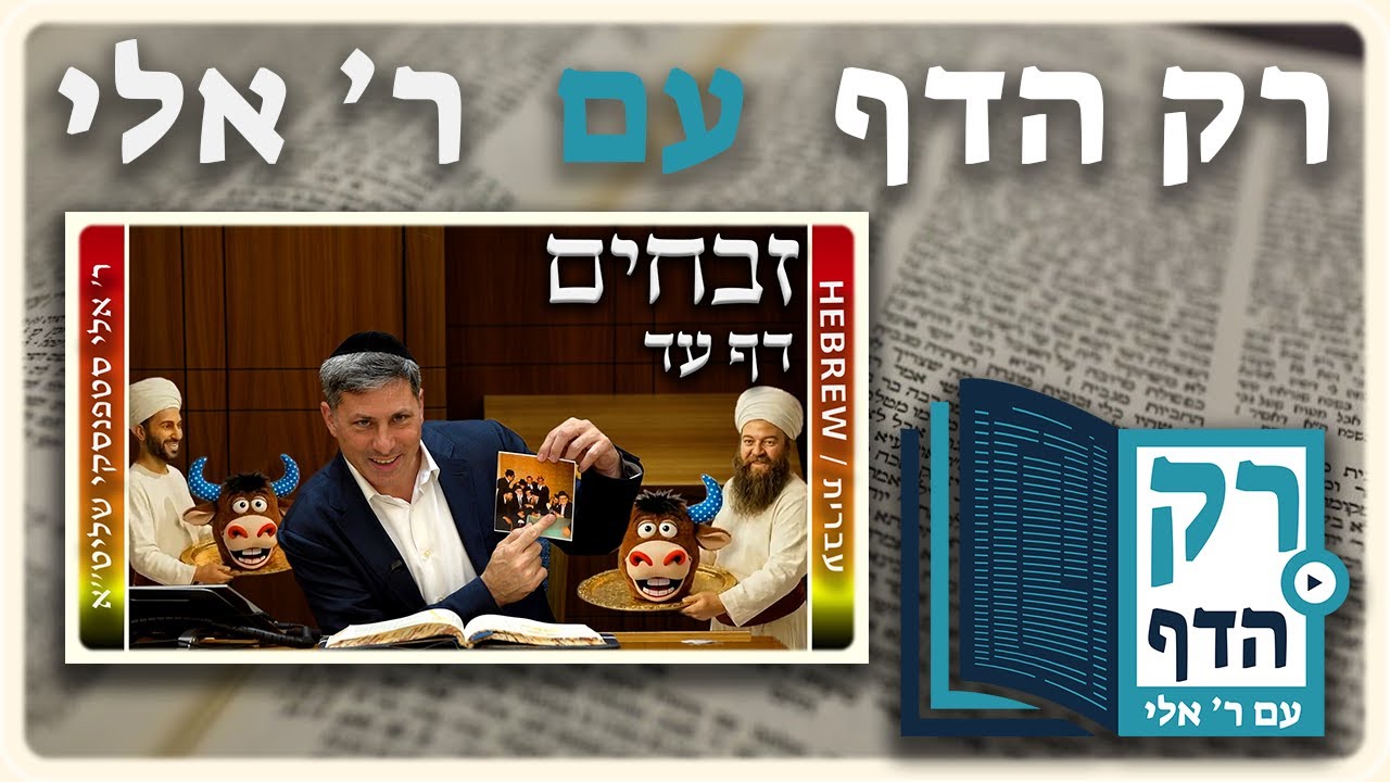 חזרה - זבחים דף עד | "רק הדף" עם ר' אלי סטפנסקי