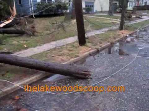 Sherwood Avenue Lakewood-Disaster Zone After Storm