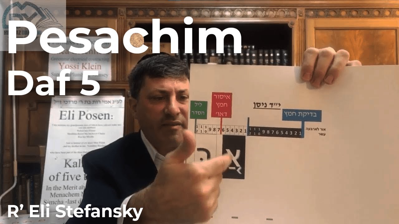 Daf Yomi Pesachim Daf 5 by R’ Eli Stefansky