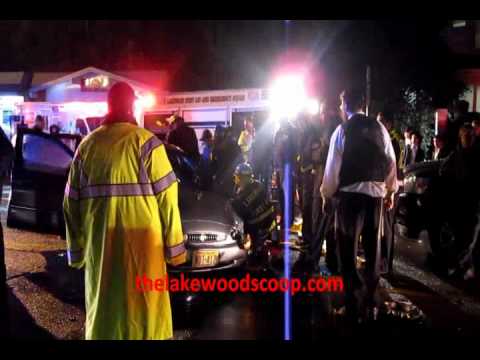 Drunk Driver MVA 3 Injured PD EMS Hatzolah Lakewood First Aid Extrication