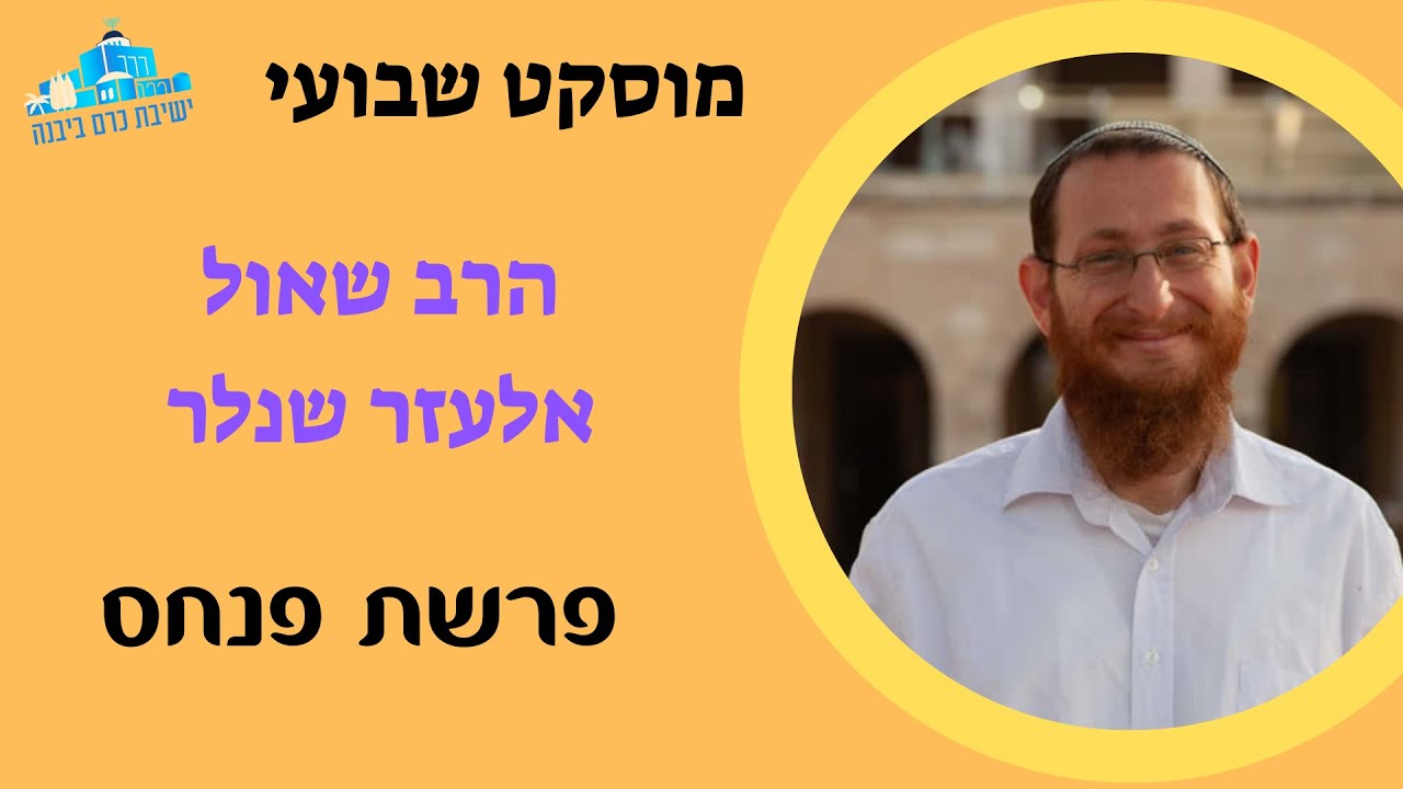 מוסקט | פרשת פנחס | הרב שאול אלעזר שנלר