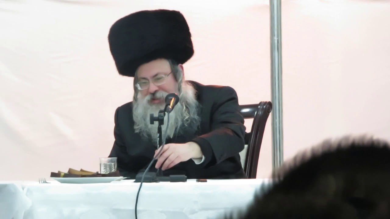 Tolna Rebbe Post Chanukah Tish 5781