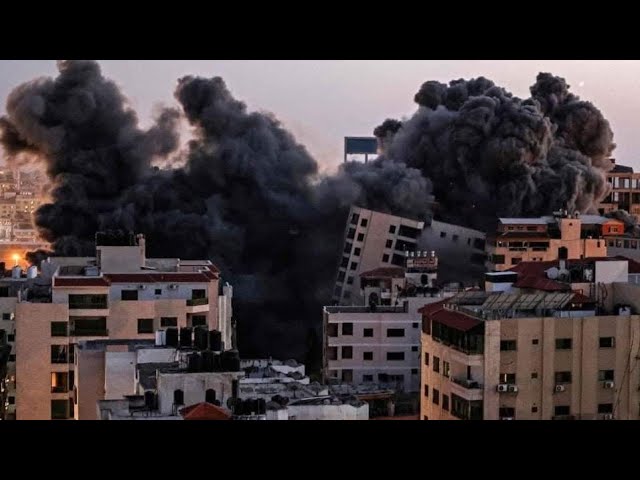 Israeli Airforce Bringing Down a Building in Gaza, Used For Terror By Hamas