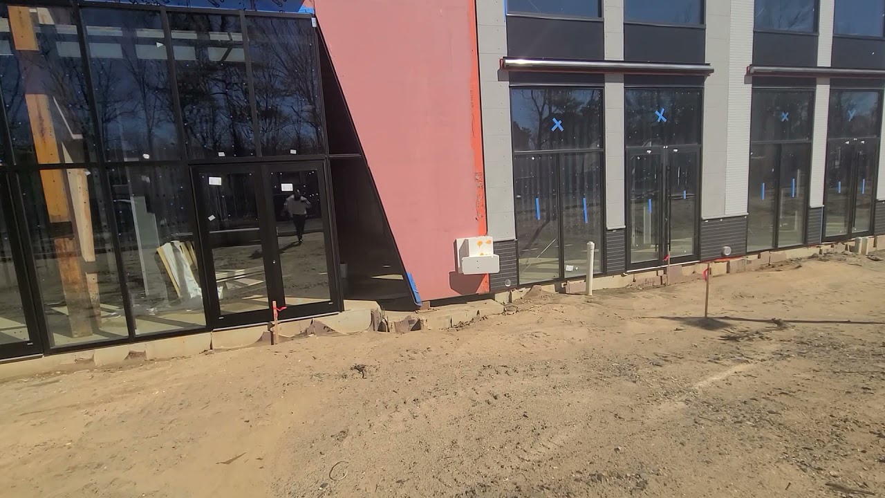 The new Locust square getting ready