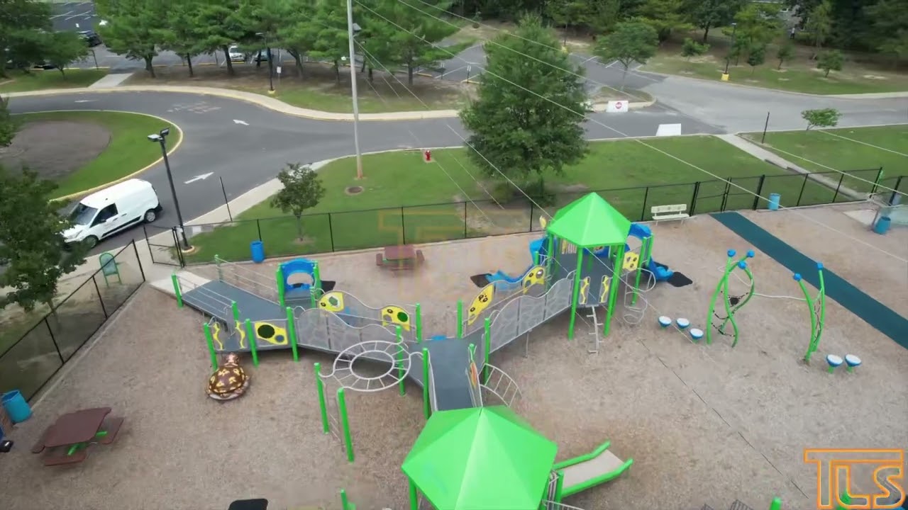 New Oak Street School Playground Drone Video
