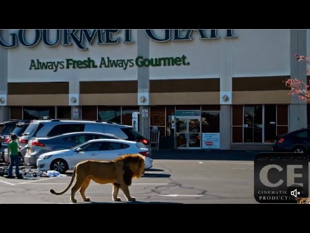 Lion roaming in Lakewood - Lol