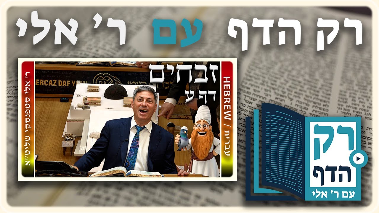 חזרה - זבחים דף ע | "רק הדף" עם ר' אלי סטפנסקי