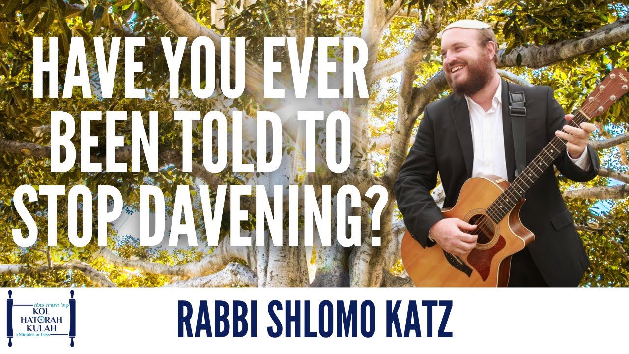 Have You Ever Been Told to Stop Davening?  - Rabbi Shlomo Katz