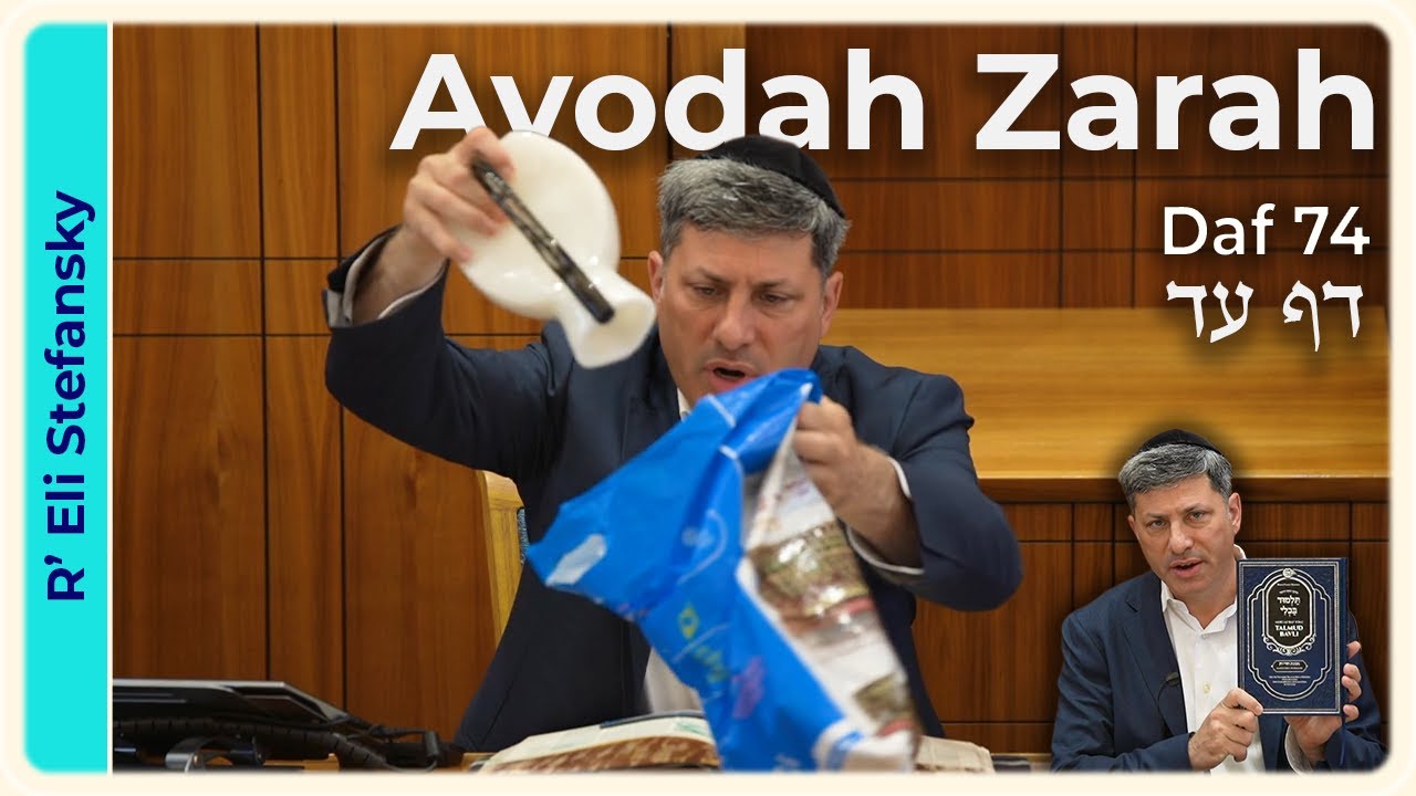 Daf Yomi Avodah Zarah Daf 74 by R' Eli Stefansky