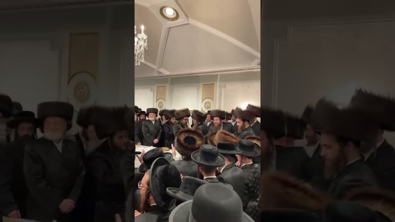 כ״ק אדמו״ר מסאטמאר שליט״א איז זיך משתתף ביי די שמחת החתונה בבית אב״ד סאטמאר מאנסי שליט״א