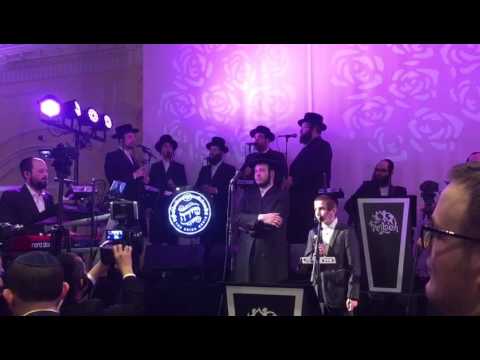 Nice chuppah with the Shira choir and freilech band with child green and motty ilowitz