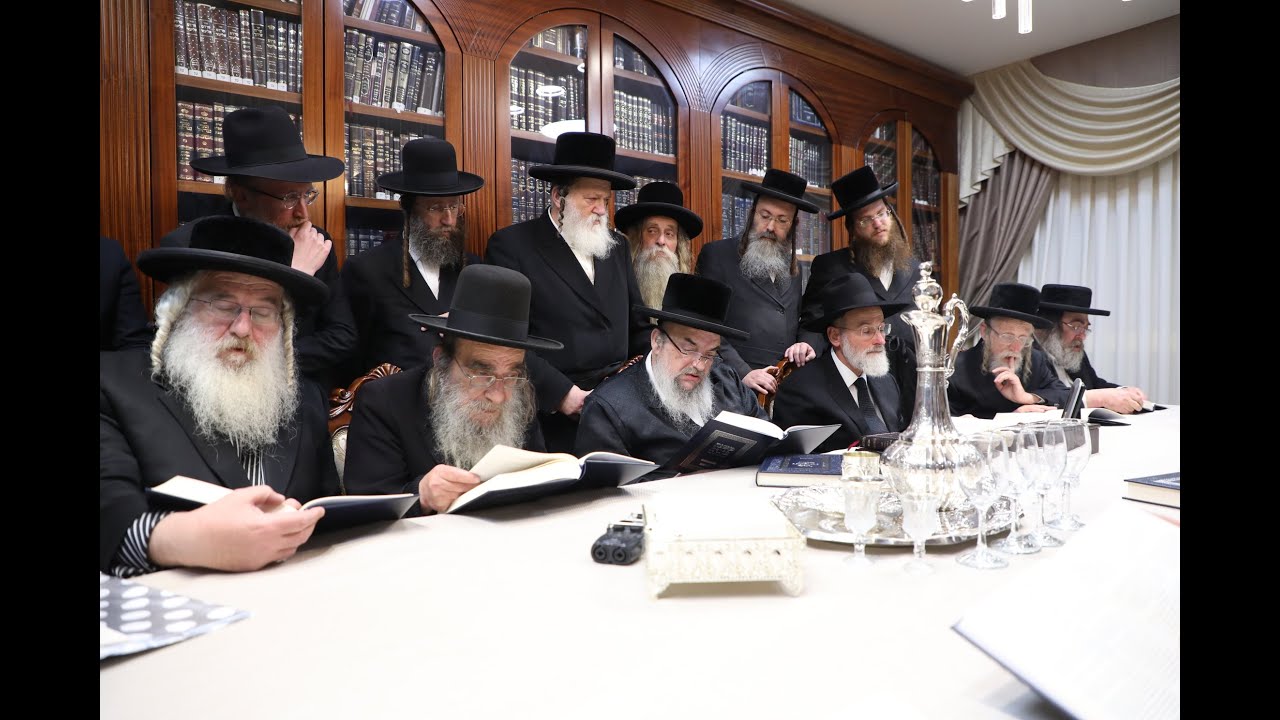 מעמד סיום חלק א׳ במשנ״ב בבית כ״ק מרן אדמו״ר מלעלוב שליט״א