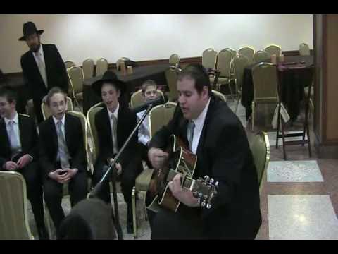 Mendy Wax Does A Kumzits At The End Of A Bar Mitzvah With All The Bochurim.mp4