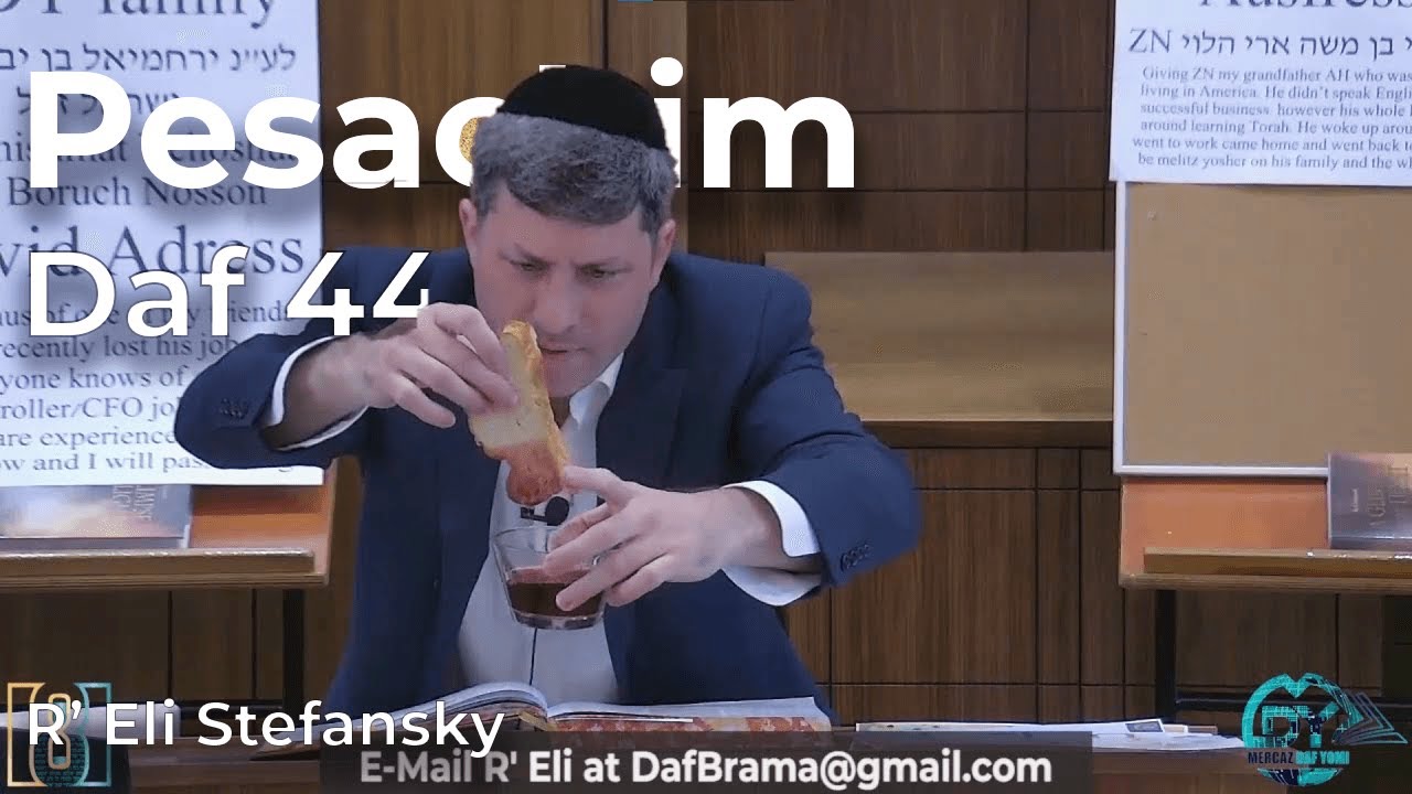 Daf Yomi Pesachim Daf 44 by R’ Eli Stefansky