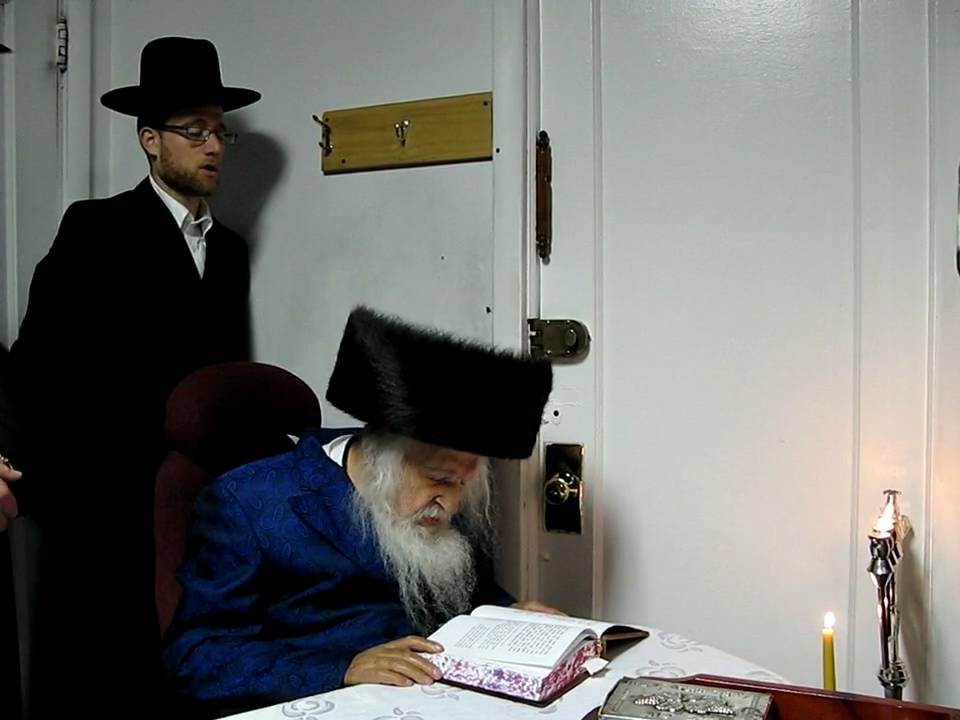 Rabbi Menashe Klein Ungvarer Rov Candle Lighting