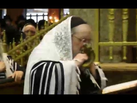 האדמו"ר מבעלזא בתקיעת שופר ר"ח אלול תשע"ה • צפו