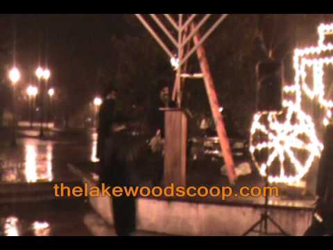 Chabad Menorah Lighting At Town Square Part 1
