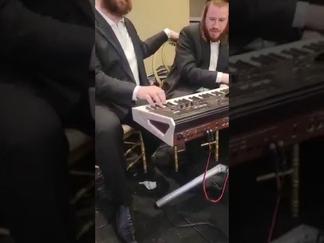 Avromi Berko & Yanky Briskman Sharing The Keyboard