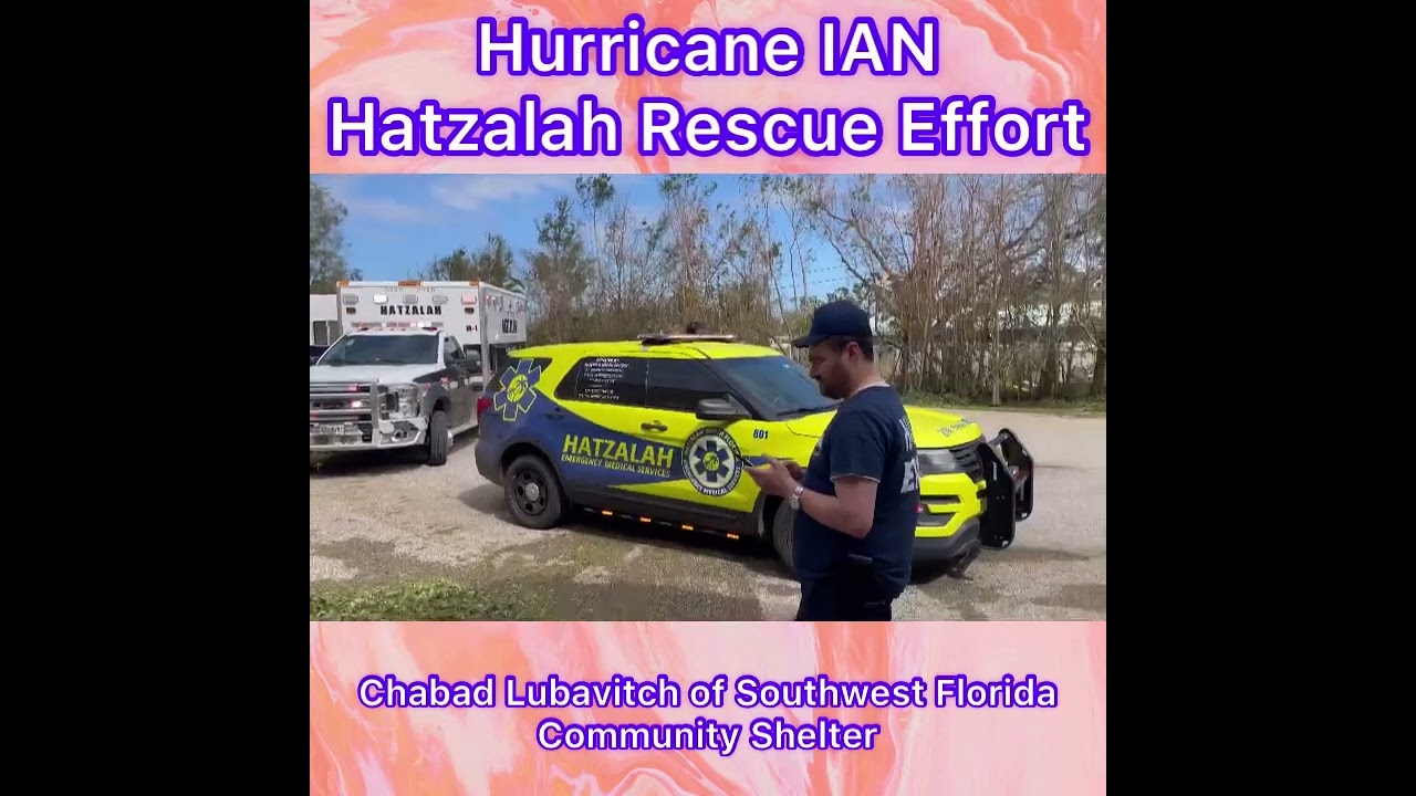 Hurricane IAN Rescue efforts. Chabad Lubavitch Community Shelter