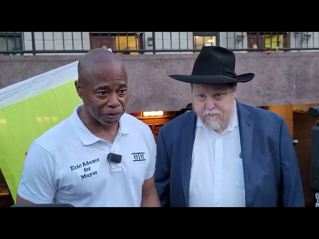 Eric Adams Visits 770 Night Before Elections